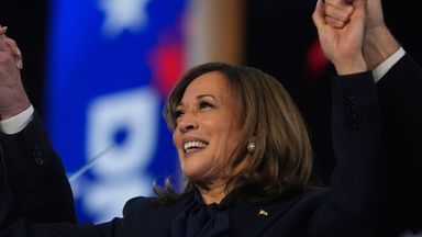 Kamala Harris pitches election as 'fight for America's future' and risk of Trump 'chaos and calamity'