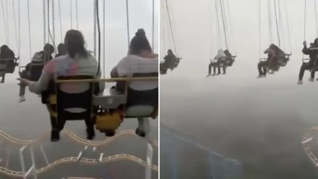 People trapped at 200ft after ‘merciless’ ride shuts off during powerful storm