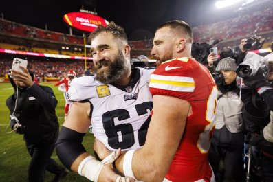 Travis and Jason Kelce's $100M Podcast Deal Has Fans in a Chokehold