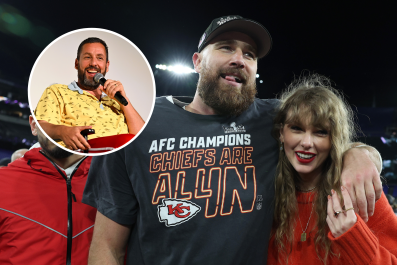 Travis Kelce Reacts to Adam Sandler Taylor Swift Commentâ'Got Me Sweating'