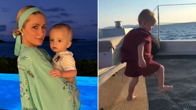 Paris Hilton defends not putting life jacket on one-year-old son after backlash