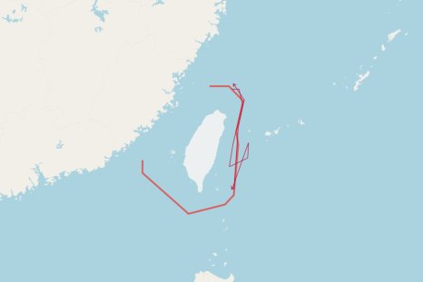 Map Shows Chinese Drones Surrounding Taiwan