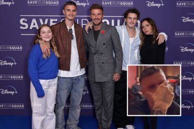 Victoria, David Beckham's Son Hides During Birthday Mealâ'Not Responsible'