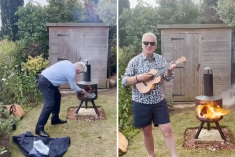 Dad Celebrates End of 32-Year-Long Career With Suit-Burning Ceremony