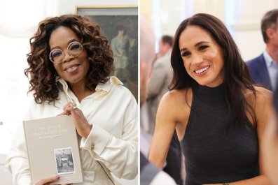 Oprah Winfrey Arriving Late to Meghan Markle Speech Caught on Camera