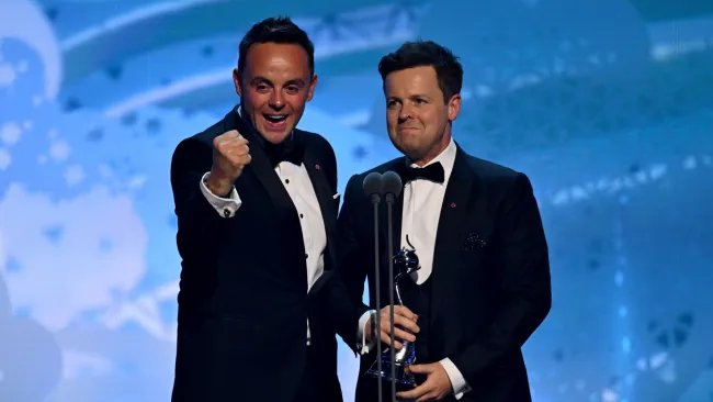 Ant and Dec tackled by ‘disgruntled’ rival on their way to collect 23rd NTA