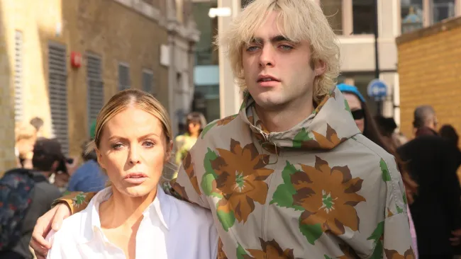 Liam Gallagher’s son Lennon looks less like his dad than ever as he joins mum Patsy Kensit at LFW