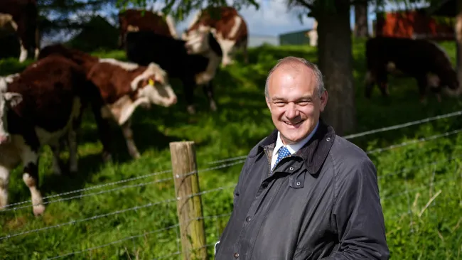 Lib Dem leader Ed Davey reveals why he didn’t stick his hand inside a cow