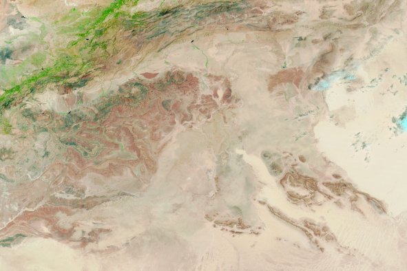 Satellite Images Show Rare Heavy Rain In World's Biggest Desert