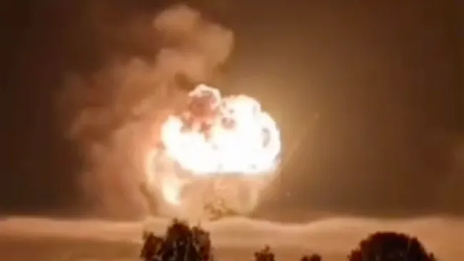 Putin’s ‘impenetrable’ arms depot taken out in huge mushroom cloud blast