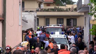 Young siblings killed as building collapses in Naples