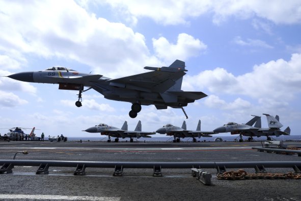 China Tests 'Superior' Fighter Jet on Aircraft Carrier: State Media