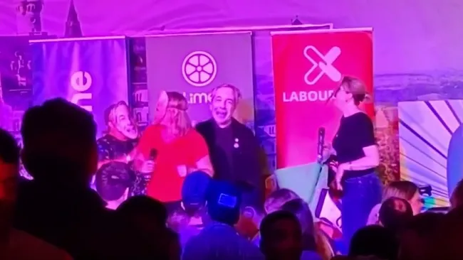 Masked singers mock Farage and Trump with Grease tribute at Labour karaoke