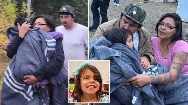 Girl, six, survives three days lost in the forest before tear-jerking reunion with mum