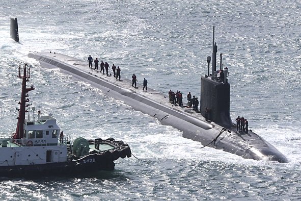 North Korea Threatens US As Nuclear Submarine Surfaces in South