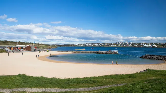 This ‘little bit of paradise’ is one of the world’s most relaxing beaches — but the water is -2°C