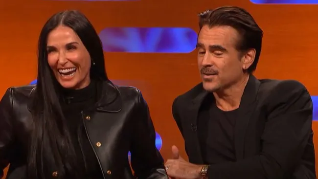 Everyone’s convinced Demi Moore was outrageously flirting with Colin Farrell