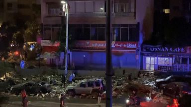 Airstrike hits apartment in Beirut city centre - as minister warns Lebanon on 'verge of catastrophe'