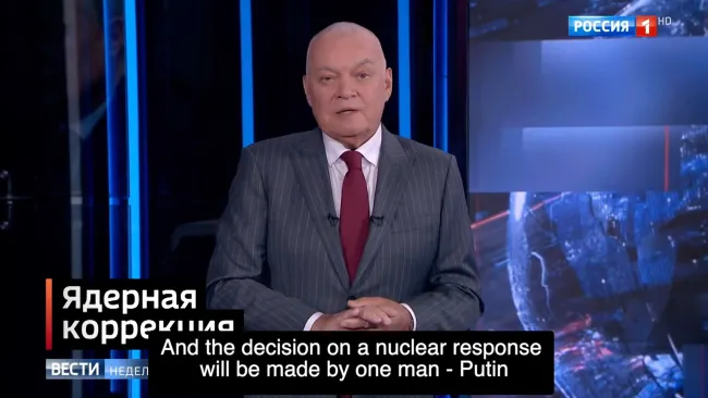 Putin’s most trusted mouthpiece warns dictator could unleash London nuke attack