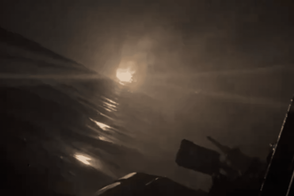 Ukraine Targets Black Sea Rig in Night Raid Footage