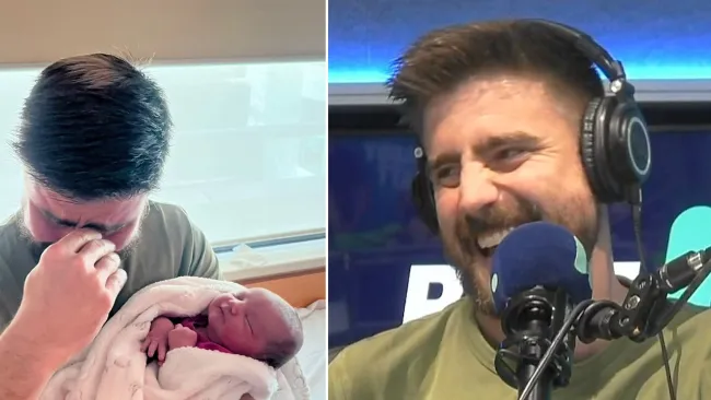 Radio presenter, 37, shocks listeners announcing he’s become a grandfather