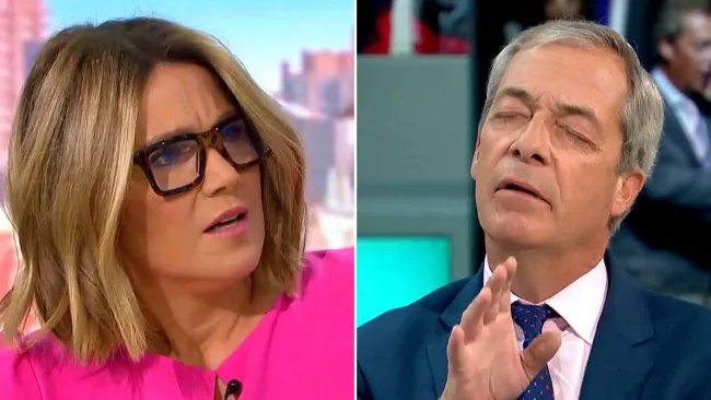 Susanna Reid upsets Nigel Farage fans by being really good at her job