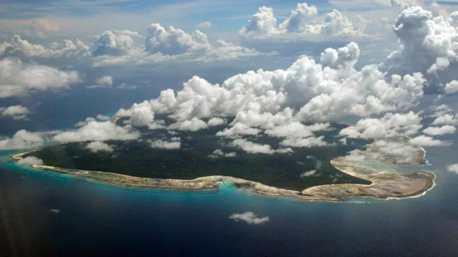 The mysterious tropical island tourists are forbidden from setting foot on