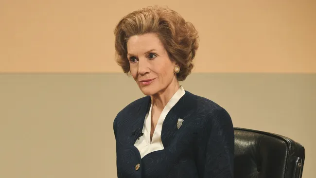 Legendary British actress is completely unrecognisable as she transforms into Margaret Thatcher