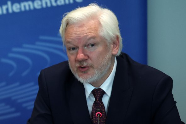 Julian Assange Condemns the 'System' in First Public Remarks Since Release