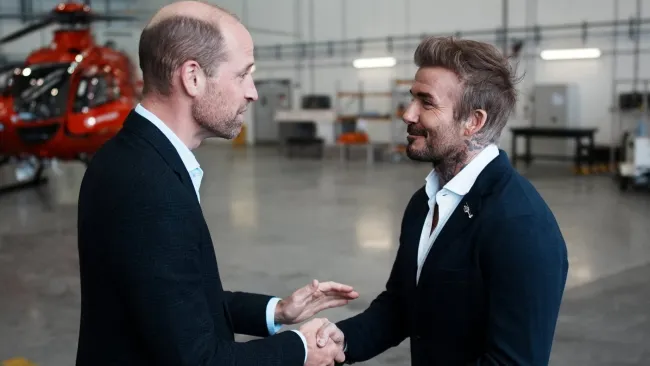 David Beckham could shake knighthood curse as he rubs shoulders with Prince William