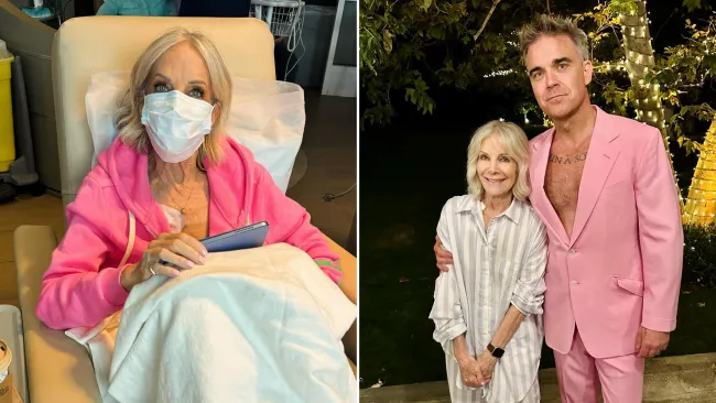 Robbie Williams’ mother-in-law ‘fighting for her life’ as cervical cancer returns