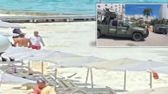 Assassins storm beach and execute man before escaping on jet skis