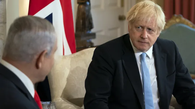 Boris Johnson claims his bathroom was bugged by Israeli spies