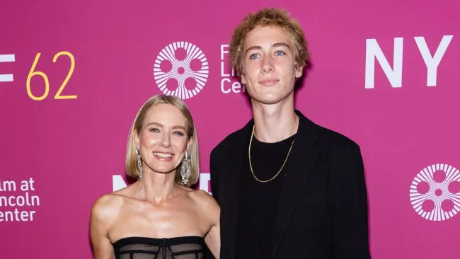 Naomi Watts’ lookalike son Sasha, 17, towers over her in rare appearance together